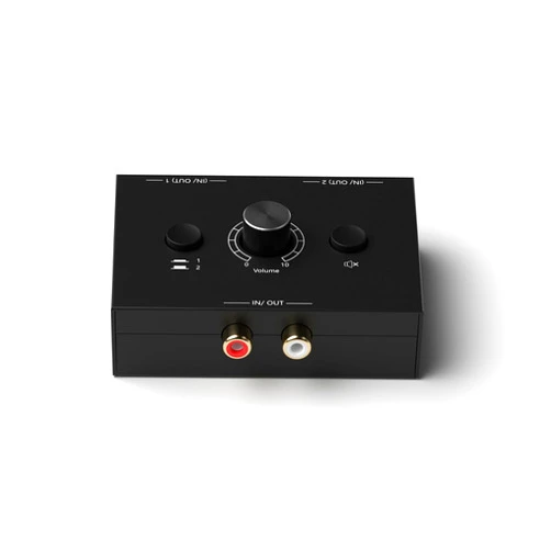 LVY 2-Way Audio Selector Audio Switcher, Speaker Switch Box, AB Switcher Selector, Bi-Directional (Right and Left Channel 1In-2Out/2In-1Out)