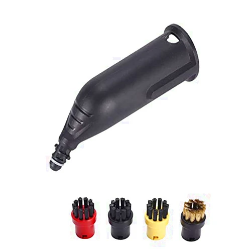 OYSTERBOY 5 Pcs Premium Quality Replacement Accessories Steam Cleaner Stubborn Stain Remove Durable Brass + Nylon Brush Nozzle Set Compatible for Karcher SC1 SC2 SC3 SC4 SC5 SC7 CTK10
