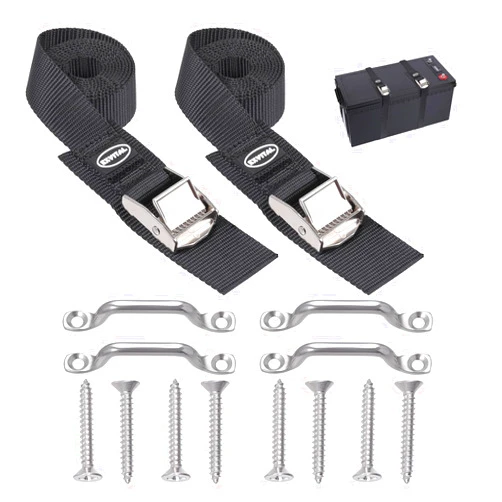 EXVITAL Battery Tie Down Strap Hold Down Kit, 1