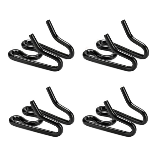 JIPIMON Dog Collar Extra Links Designed for Training Collars (4 Pack) Steel Chrome Plated Dog Training Collar Links (2.25mm, Black)