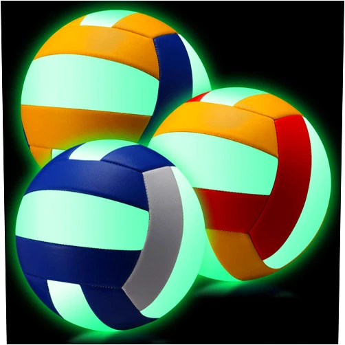 Libima 3 Pcs Glow in The Dark Volleyball Official Size 5 with Pump Bag Light up Volleyball for Adult Child Indoor Outdoor Training Game Sport Gift Back to School
