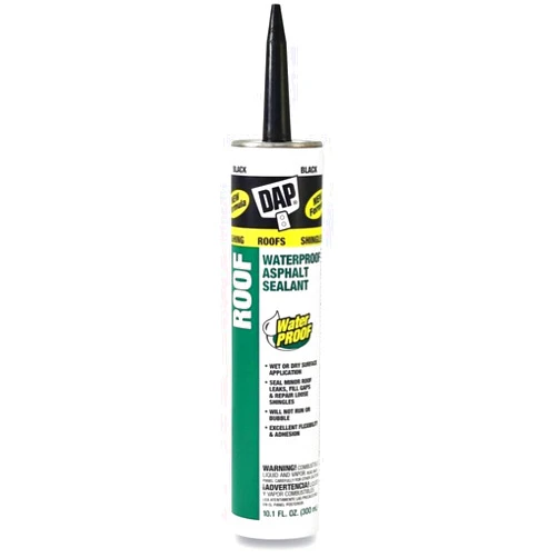 Dap 18268 6 Pack 10.1 oz. Roof Waterproof Asphalt Filler and Sealant, Black