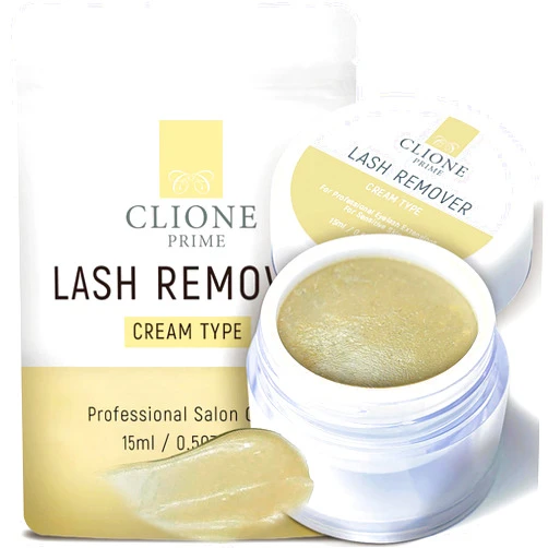 CLIONE PRIME Eyelash Extension Remover Cream - 15gm, No Eyelids Burning/Irritation, Formaldehyde-Free, Unscented