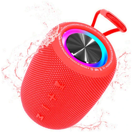 SENXINGYAN Portable Bluetooth Speaker, BT5.3 Wireless Speaker 20W Bass Diaphragms with Multi LED Light Dynamic Modes, IPX6 Waterproof 16H Playtime supports FM Mode, TF, USB for Home, Cycling, Outdoor, Beach