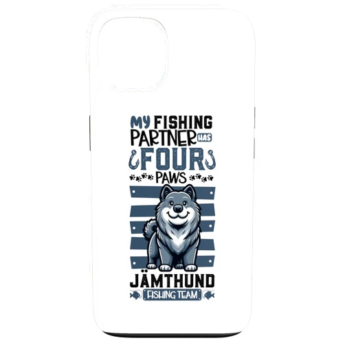 Swedish Elkhound Designs iPhone 13 Fishing and Swedish Elkhound Case
