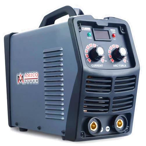 AmicoPower AmicoElectric MMA-180A, Professional 180 Amp Stick Arc DC Inverter Welder, With Lift-TIG Welding Machine, 100 to 250V Wide Voltage, Grey, Full Size