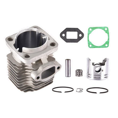 GOOFIT 44mm Big Bore Cylinder Assembly with Piston Ring Replacement for 2 Stroke 43cc 47cc 49cc Scooter Mini Pocket Bike