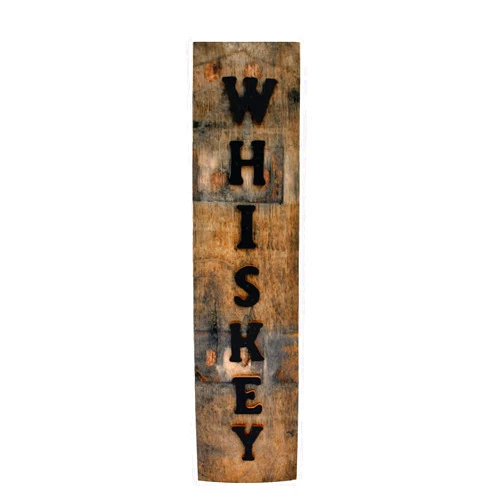 LAYNE WILSON Reclaimed Barrel Stave Whiskey Sign Bar Decor