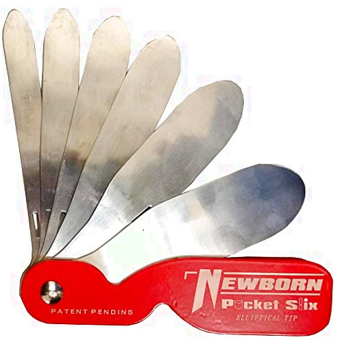 Newborn Pocket Slix - Six in One Folding Pocket Caulk Spatula - Elliptical Slicks