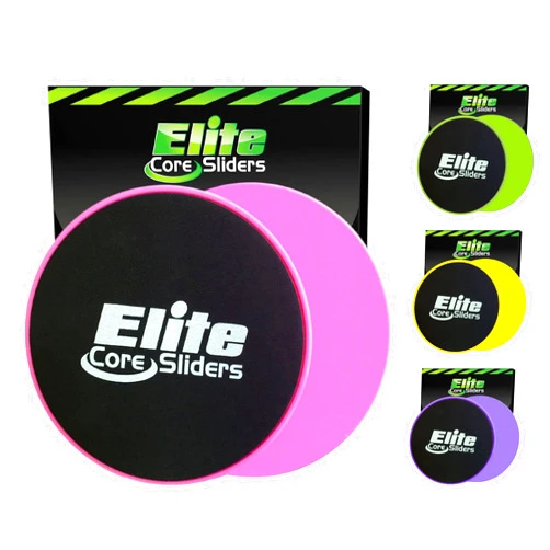 Elite Sportz Equipment Elite Sportz Core Sliders for Working Out - Pack of 2 Compact, Dual Sided Gliding Discs for Full Body Workout on Carpet or Hardwood Floor - Fitness & Home Exercise Equipment - Small Gift for Athletes