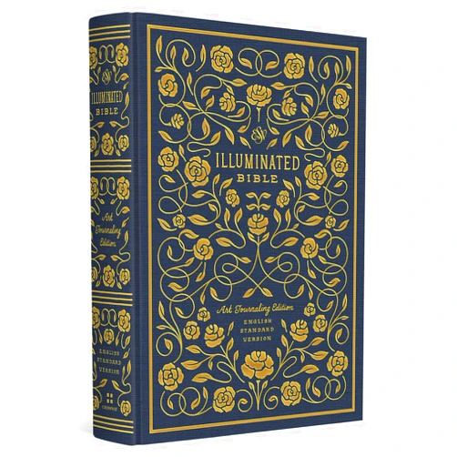 ESV Bibles,Dana Tanamachi ESV Illuminated Bible, Art Journaling Edition (Cloth over Board, Navy)