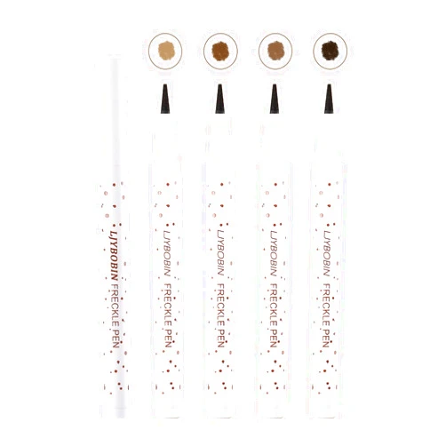 LJYBoBin Freckle Pen 4 Colors Available,Vivid Lifelike Freckle Makeup Pen,Waterproof Long Lasting Quick Dry Soft Small Spot Pen - Light Brown,Coffee,Chestnut,Dark Brown