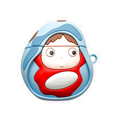 ChillNChic Ultra Thick Soft Silicone Goldfish Case with Bag Hook Clip for Apple Airpods Pro 2019 Generation Wireless Earbuds 3D Cartoon Anime Character Kawaii Fun Cool Lovely Women Girls Daughter