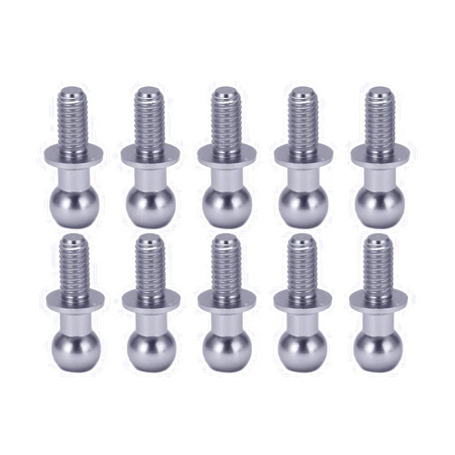 Yosoo 10pcs Metal Ball Link Track Rod for TT01 TT02 Remote Control Car, Aluminum Alloy Material, Simple Installation, RC Car Enthusiasts (#4)