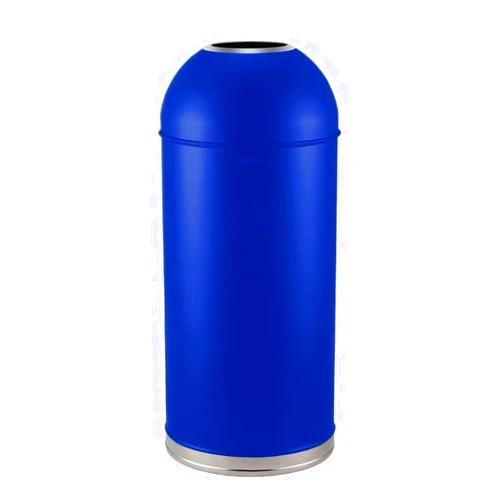 YUJUNDZSW Outdoor Garbage Can Large Trash Can Outdoor Stainless Steel Garbage Can with Removable Inner Bucket, Open Top Commercial Trash Bin Waste Container, 48L/12.6 Gallons Large