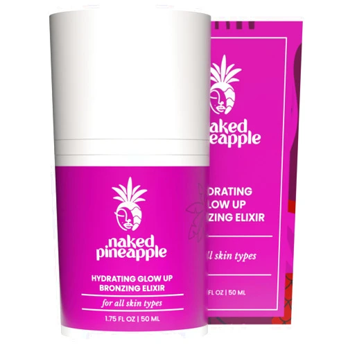 Naked Pineapple Hydrating Glow Up Bronzing Elixir - Enhances Complexion & Glow, Promotes Smooth Skin, Hydration & Moisture Lock - Makeup Primer, 1oz
