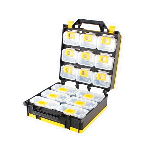 MichaelPro MP014034 Tool Box, Removable Compartment Tool Organizer, Patented Carrying Case for Screws, Bolts, Nuts, Toys, Small Parts Organizer for Fasteners and Crafts