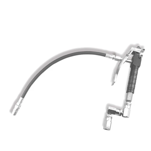 LUBEFLEX Control Handle Valve - Flex. spout 4 Jaws Coupler for Grease Pump, Heavy Duty High Pressure 7,500 PSI, 1/4 inch NPT(f) Inlet with 360 Degree Z Swivel (18