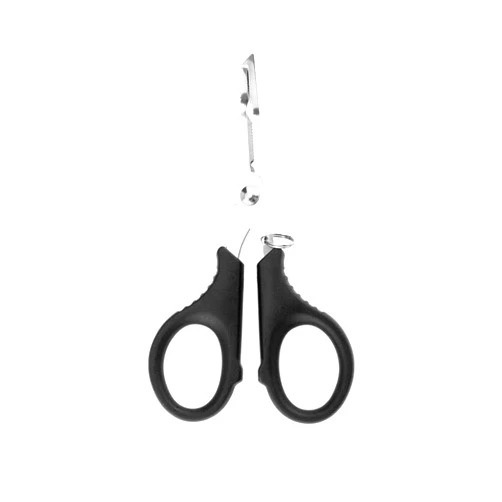 EYAKEG Multifunctional Fishing Plier Fish Hook Remover Cutter Scissors with Hooked Tip Practical Fishing Tool Durable Stainless Steel Fish Hook Remover Multifunctional Fishing Tool Accessory, Black
