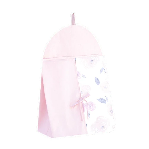 Pam Grace Creations Rose Diaper Bag, Blush Pink/Off-White