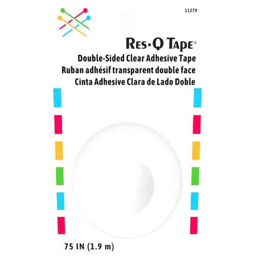 Dritz Res-Q, 2-Yards, Double-Sided Sewing, Care & Repair, Clear Adhesive Tape, White