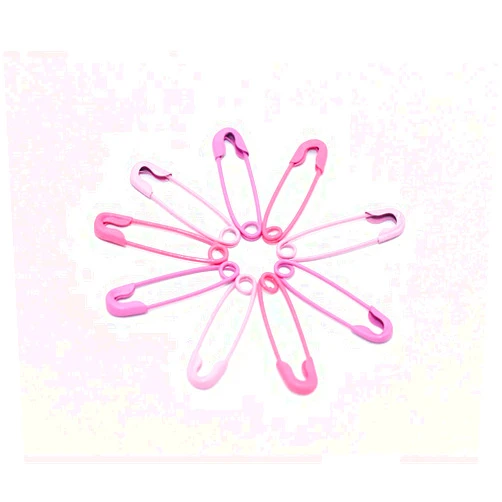 Noyin Safety Pins Pink Mini Safety Pins Metal Brooch Pins 19mm Tag Pins Colored Safety Pins for Locking Stitch Markers Colorful Craft DIY 100pcs (A)