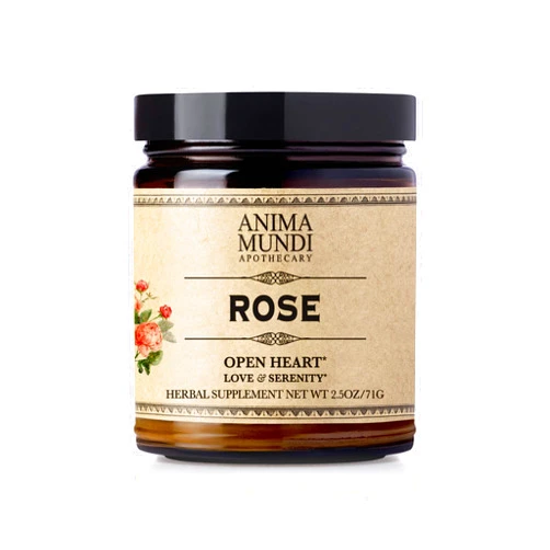 Anima Mundi Apothecary Anima Mundi Rose Petal Powder with Dried Rose Buds - Love + Serenity Rose Powder - for Heart Chakra - Fluffy, Aromatic Dried Rose Petals for Teas, Lattes, Desserts, and More (2.5oz / 71g)