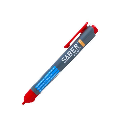 SaberPaint RT Capless Paint Marker, Each (Red)