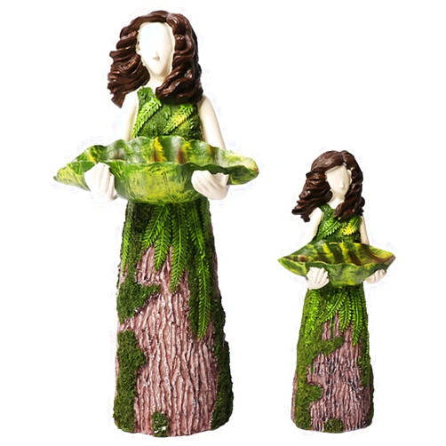 PJDDP Bird Feeders Hummingbird Feeders for Outside,Sherwood Fern Fairy Statuary, Lawn Resin Ornaments Garden Art Sculptures, Outdoor Decor,Garden Sculptures & Statues, Garden Decor