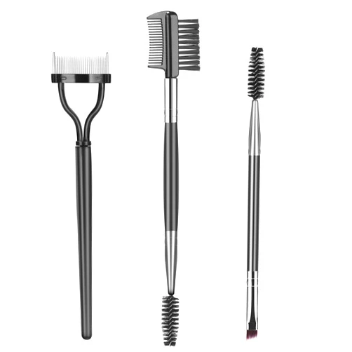 SWEET VIEW Eyebrow Brush Eyelash Separator Brow Comb & Lash Spoolie Professional Eye Makeup Tools (3 Pieces Set)