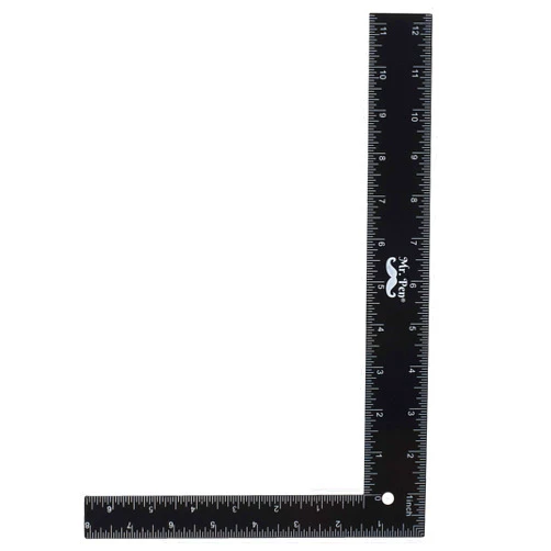 Mr. Pen- Carpenter Square, Framing Square, 8 inch x 12 inch, Carpenters Square, Right Angle Ruler, Framing Tools, L Shape Ruler, Metal Square, Steel Square