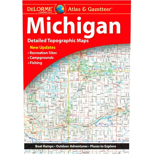 Delorme Atlas & Gazetteer Michigan (Delorme Michigan Atlas and Gazeteer)