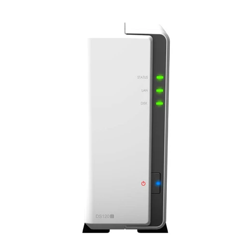 Synology DiskStation DS120j NAS Server, Marvell Armada 3700 88F3720, 512MB DDR3L Memory, 2TB SATA, Synology DSM Software