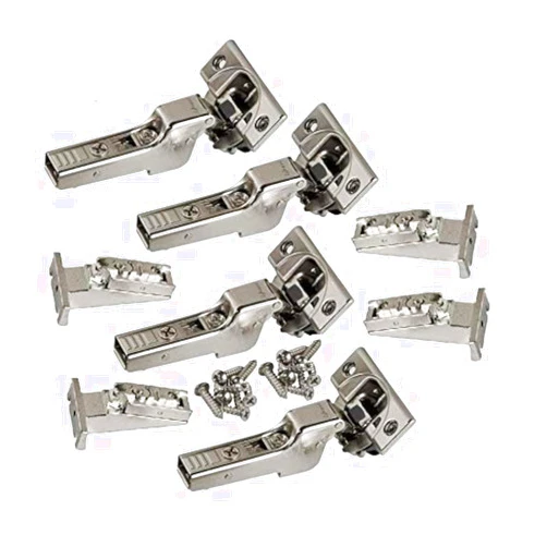Blum CLIP top BLUMOTION Soft-Close Hinges, 110 degree, Self closing, Face Frame, with Mounting Plates (Inset - 4 pack)