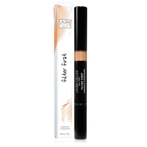 LAURA GELLER NEW YORK Laura Geller Filter First Luminous Concealer – Tan | Illuminating, Full-Coverage Concealer with Anti-Aging Benefits