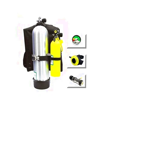 DXDiver Bailout Pony Bottle 19CF (2.7L) - Kit with Stainless Steel Highland Pony Bracket Tank Gauge Regulator Backup Air Scuba Dive Egressor