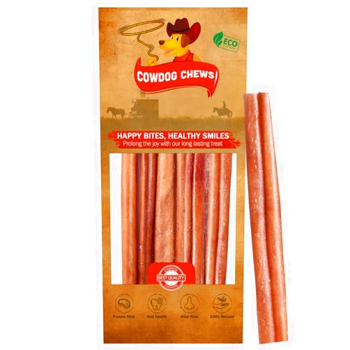 Cowdog Chews Bully Collagen Sticks -Unique Real Bully Collagen (10-13