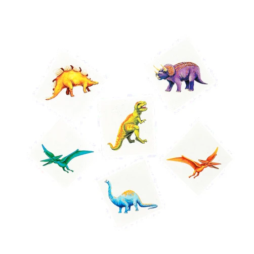 Fun Express Cool Dinosaur Tattoos (6dz) - Apparel Accessories - Temporary Tattoos - Regular Tattoos - VBS Vacation Bible School Supplies/Decor - 72 Pieces
