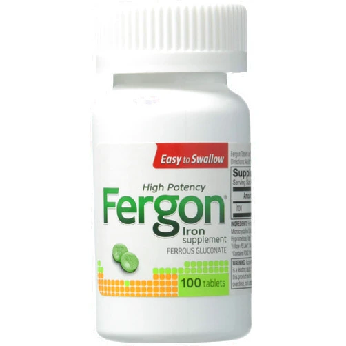 Fergon High Potency Iron Supplement, 100 Count