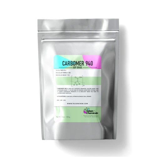 Talsen Chemicals Carbomer 940 Powder 8 Oz / 256 Gram - Versatile Thickener & Emulsion Stabilizer for Cosmetics & Skincare - Carbomer 940 Viscosity Enhancer USP Grade Ideal for Gels Creams & Lotions by Talsen Chemicals