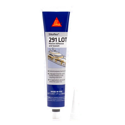 Sikaflex-291 LOT White, General All-Purpose Fast Cure Marine Adhesive and Sealant. Polyurethane Sealant for Boats, 3 fl. oz Tube