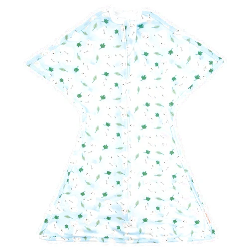 SleepingBaby Zipadee-Zip Transition Swaddle - Baby Swaddling Blanket with Zipper Convenience - Roomy Baby Wearable Blanket for Easy Diaper Changes - Snuggly Bear, Medium (6-12 Month)