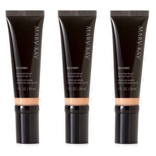 Mary Kay CC Cream Sunscreen Broad Spectrum SPF 15 1fl. oz / 29 mL - Medium to Deep (3-Pack)