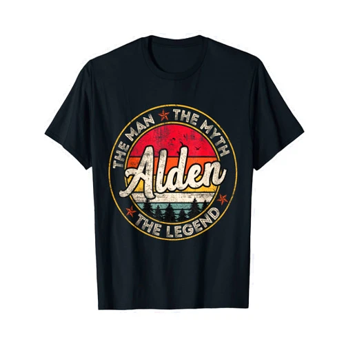 Alden First Name Personalized Vintage Retro Alden The Man The Myth The Legend Personalized Name T-Shirt