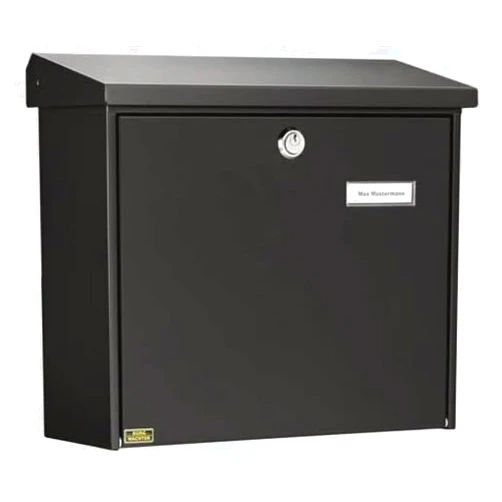 Burg-Wächter Comfort 913 S Steel Mailbox, Black