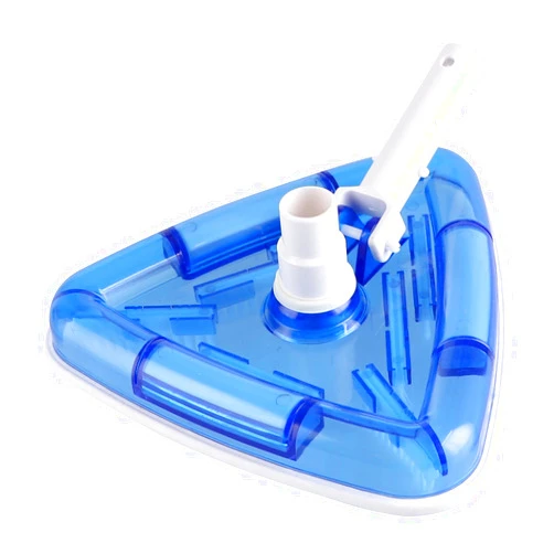 Polog Pool Vacuum for Above Ground Pool with Head Bottom Brush, Triangular Weighted Transparent Swimming Pool Vacuum, Pool Vacuum for Inground Pools, Suitable for 1-1/4
