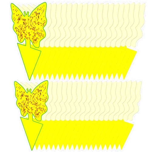 Dwcom Trap 40 Pack Fungus Gnat Traps for House Indoor Yellow Sticky Traps for Gnats Sticky Traps for Plants, Dual-Sided Fungus Gnat Sticky Traps Fruit Fly Traps for Indoors