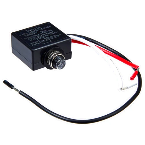 Four-Bros Lighting 120 Volt Dusk to Dawn Photocell Photoeye Light Sensor Switch, Auto On/Off, Use with Fluorescent, Incandescent or LED Bulbs, Use in Light Posts and Poles