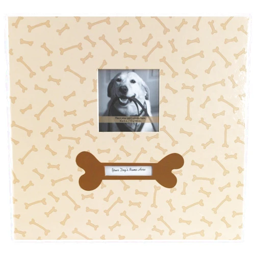 MCS Expandable 10-Page Pet Scrapbook Album with Photo Opening Cover and 12 x 12 Inch Pages, 13.5 x 12.5 Inch, Dog