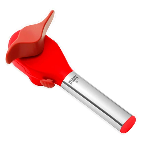 Kuhn Rikon Deluxe Auto Safety LidLifter/Can Opener, Red and Silver